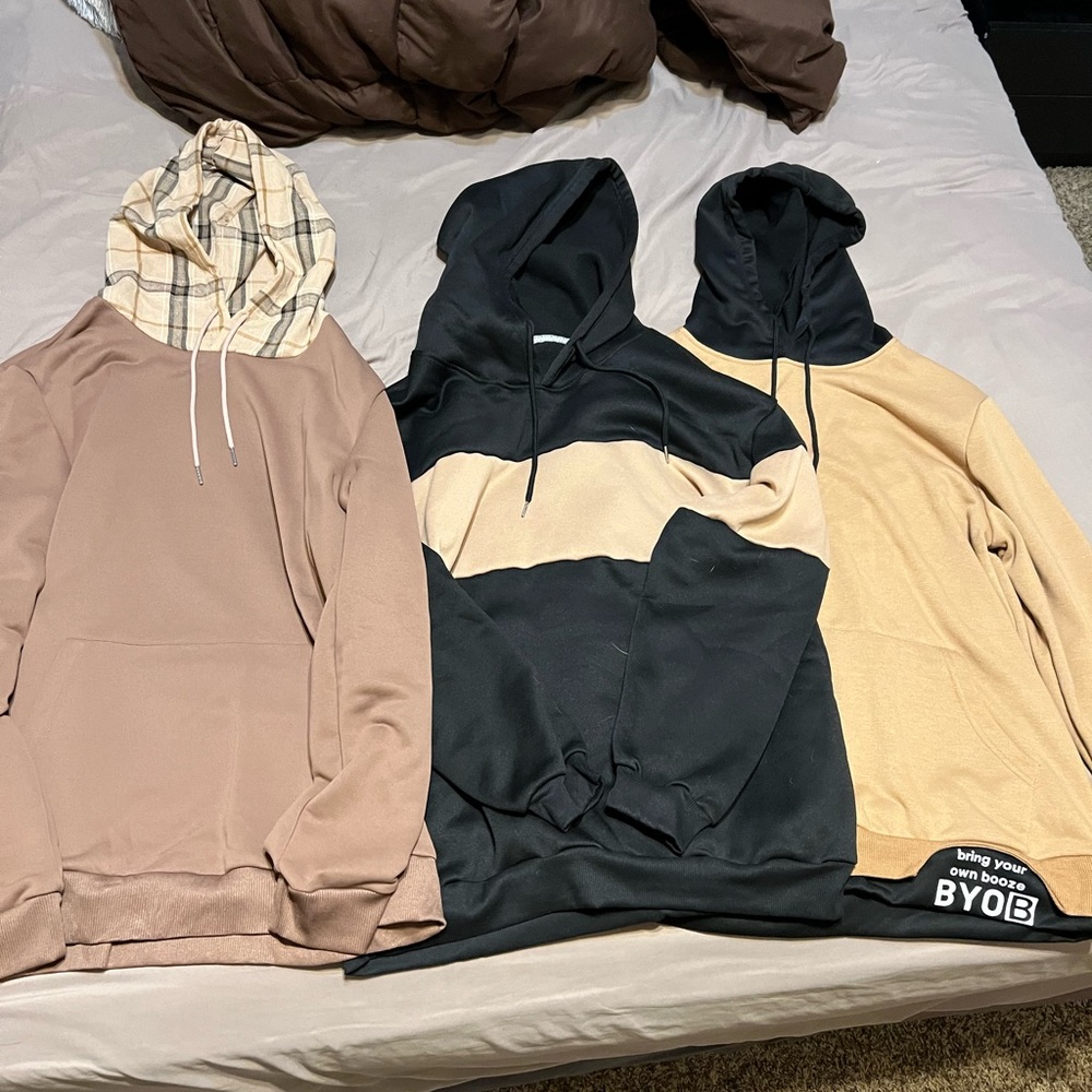 3 boys hoodies